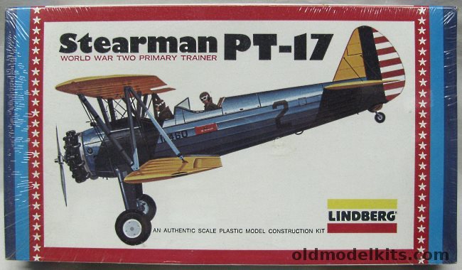Lindberg 1/48 Stearman Kaydet PT-17 Primary Trainer, 2313 plastic model kit